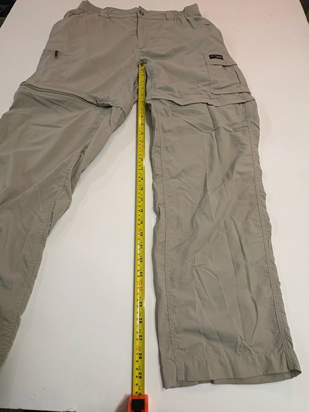 Columbia Silver Ridge Men’s Zip-Off Cargo Pants - Light Stone | Size Medium